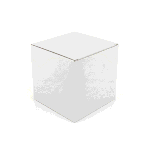 Karton fasonowy 121x89x73mm wew. 3W E 370g/m2 Biały
