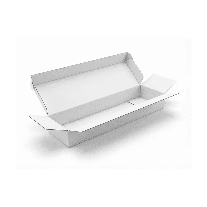 Karton klapowy długi 800x200x150mm 3W B 380g/m2 Biały