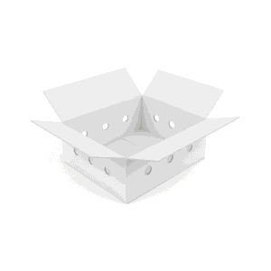 Opakowanie kartonowe na mięso, pudełko transportowe 370x320x160 mm 3W C 470g/m2 Białe