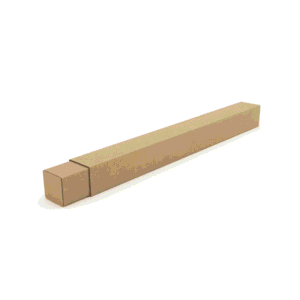 Tuba tekturowa teleskopowa z paskiem klejowym 100x100x(1000-2000)mm 3W B 440g/m2 Szara