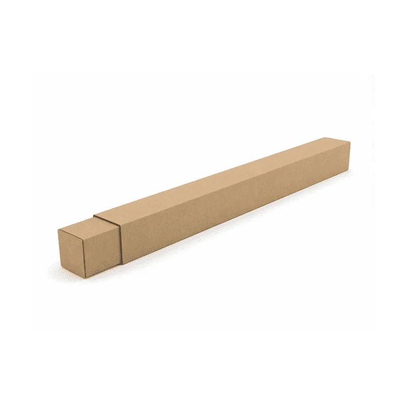 Tuba tekturowa teleskopowa z paskiem klejowym 100x100x(1000-2000)mm 3W B 440g/m2 Szara