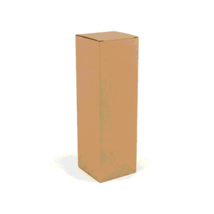 Karton na 1 butelkę wina z wkładką 405x107x124mm 5W EB 580g/m2 Szary