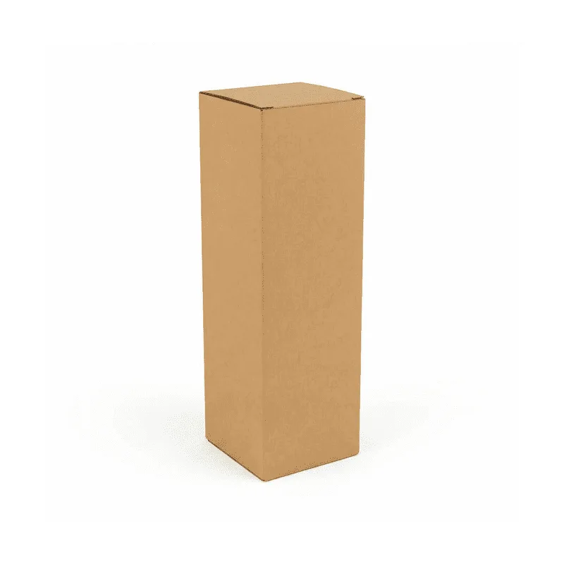 Karton na 1 butelkę wina z wkładką 405x107x124mm 5W EB 580g/m2 Szary