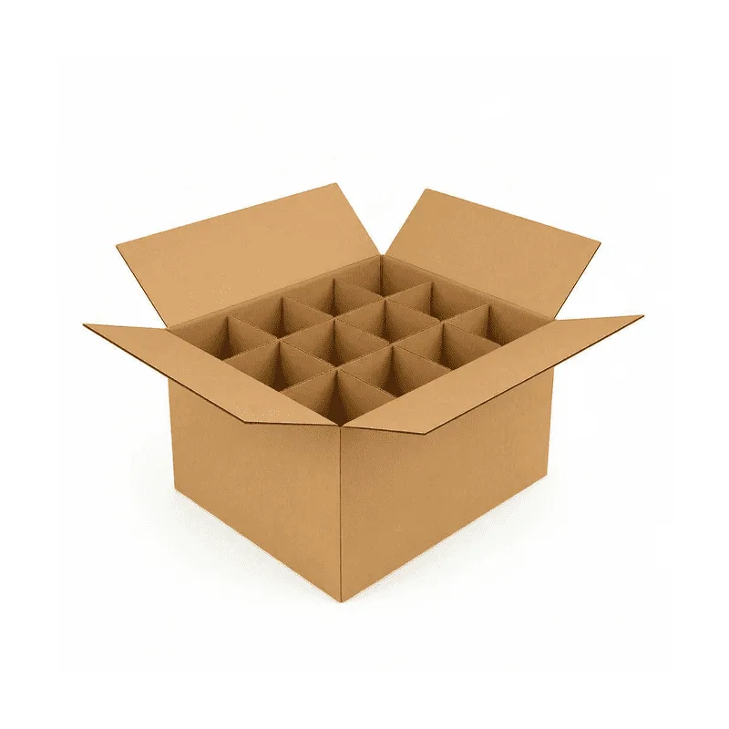 Karton na 3 butelki wina z wkładką 342x146x368mm 5W EB 580g/m2 Szary 1